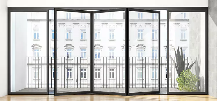 Premium Material Balcony Doors Maplewood